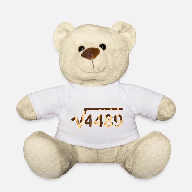 67 Meme Square - Teddy - Weiß