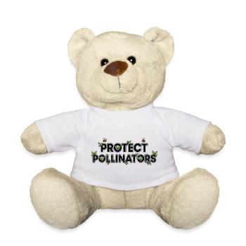Protect Pollinators | Save the bees - Teddy Bear - white - Front