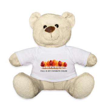 L’automne est ma couleur préférée L’amour d’automne - Nounours - blanc - Devant