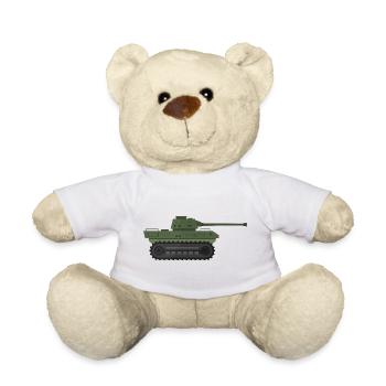 Char militaire - Nounours - blanc - Devant