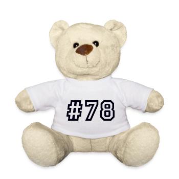 1978 Hashtag 78 - Teddy Bear - white - Front