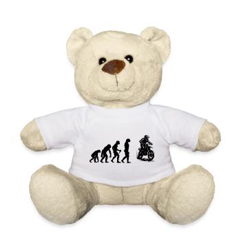 Klassisches Motocross Motiv - Teddy - Weiß - Vorne