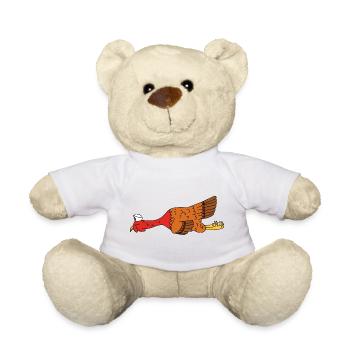 Drôle de cadeau nautique de Thanksgiving pour le chapeau de marin de dinde - Nounours - blanc - Devant