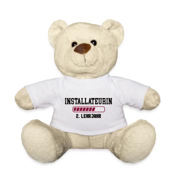 Apprenticeship as a plumber 2nd year of apprenticeship as a plumber - Teddy Bear - white - Front