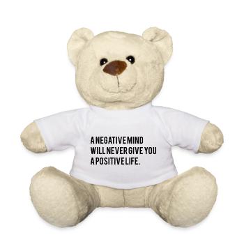 Motivierender Spruch Englisch  - Teddy - Weiß - Vorne