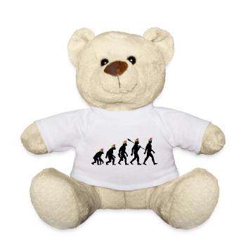 Homo Carnival | Évolution des Fous, Engraissé - Nounours - blanc - Devant