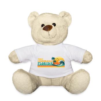 Fort Lauderdale Florida Retro Spring Break Vibe - Teddy - Weiß - Vorne
