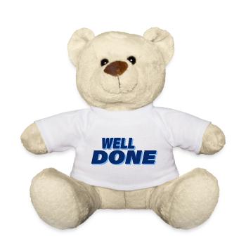 WELL DONE - Teddy Bear - white - Front