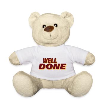WELL DONE - Teddy Bear - white - Front