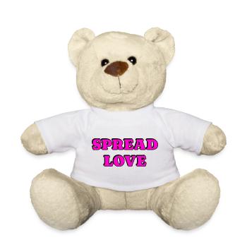 Spread Love Fette Typografie - Teddy - Weiß - Vorne