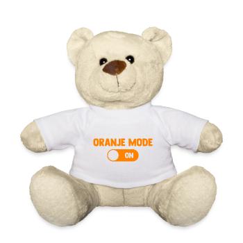 Oranje Mode ON - Nederland Niederlande Netherlands - Teddy - Weiß - Vorne