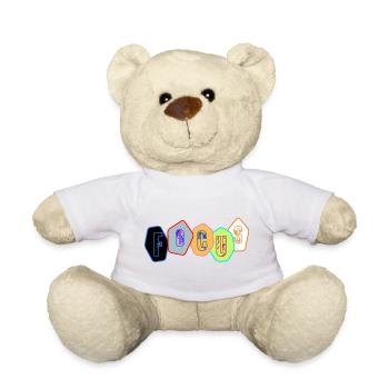 Fokus in Chromblöcken - Teddy - Weiß - Vorne