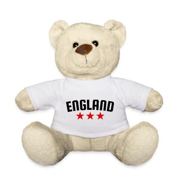 England 3 Sterne Design - Teddy - Weiß - Vorne
