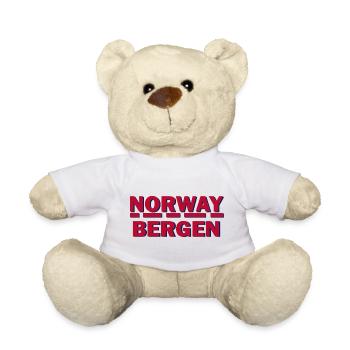 Norway Bergen - Teddy Bear - white - Front