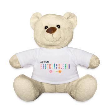 Erstklässlerin 2026 Einschulung Mädchen - Teddy - Weiß - Vorne