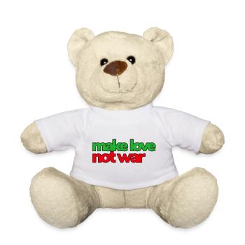 Make Love Not War - Teddy Bear - white - Front
