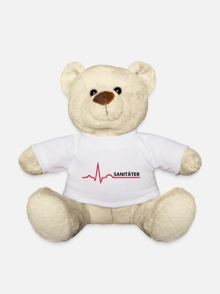 Sanitäter Schrifzug - Teddy - Weiß