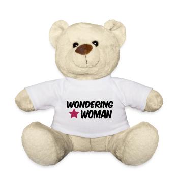 wondering woman - Teddy Bear - white - Front