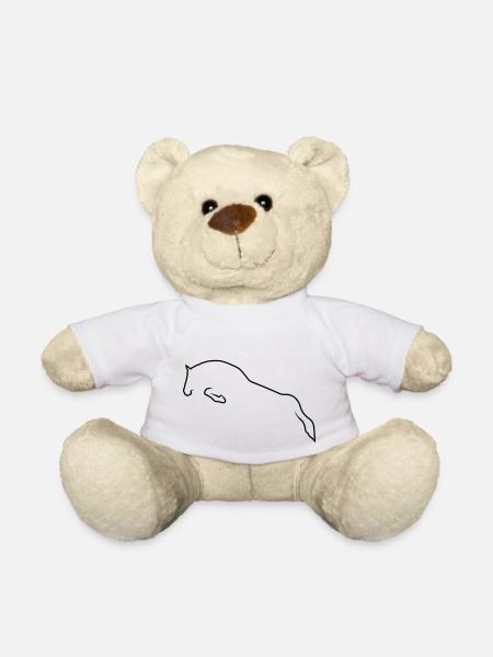 horse - Nounours - blanc
