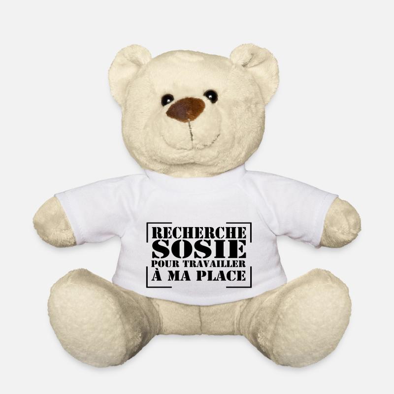 recherche sosie...citation, message, humour - Nounours - blanc
