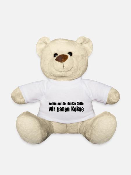 Komm auf die dunkle Seite, wir haben Kekse! Macht - Teddy - Weiß