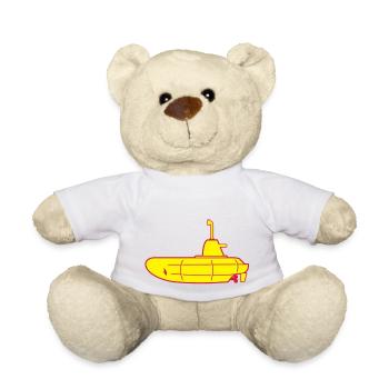 2 colours - Gelbes U-Boot - Yellow Submarine - Nounours - blanc - Devant