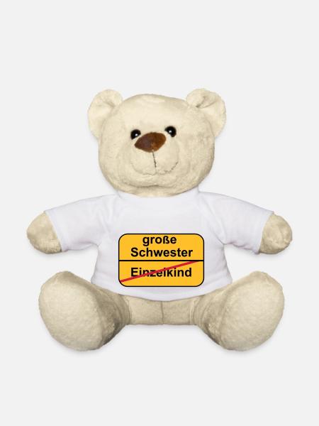 große Schwester - Teddy - Weiß