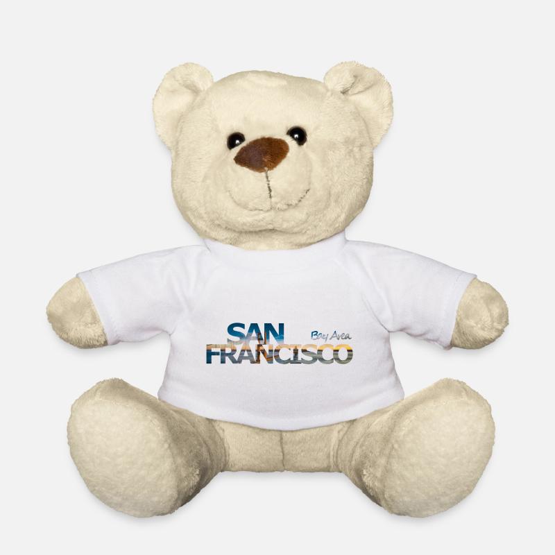 San Francisco Bay Area - gift - Teddy Bear - white