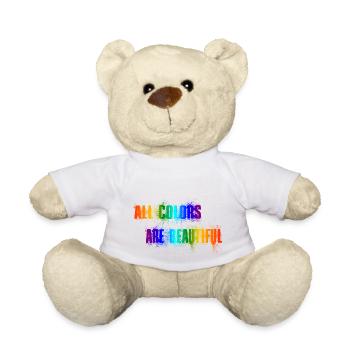 All Colors Are Beautiful - acab - Teddy - Weiß - Vorne