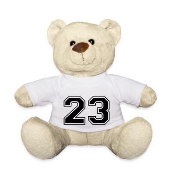 23 - Teddy Bear - white - Front