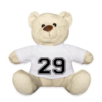 29 - Teddy Bear - white - Front