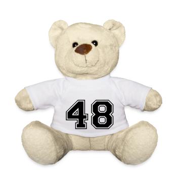 48 - Teddy Bear - white - Front