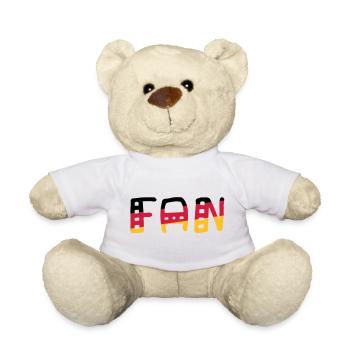 FAN - Shirt Deutschland - Teddy - Weiß - Vorne