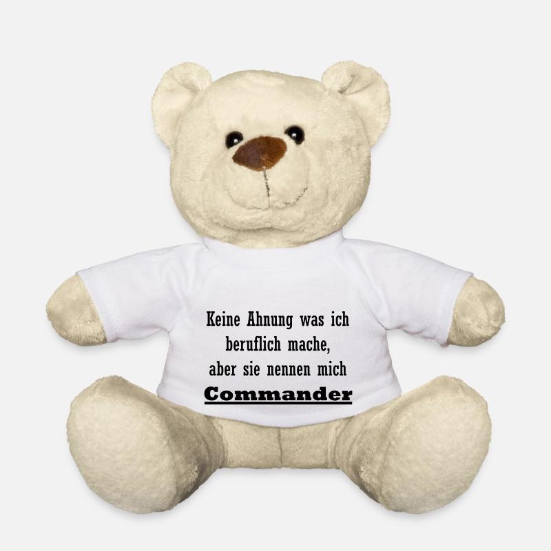 Commander ist mein Beruf - Teddy - Weiß