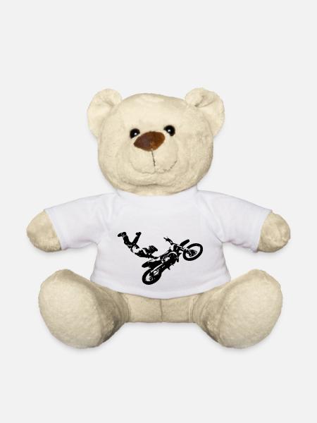 Motocross jump - Teddy Bear - white