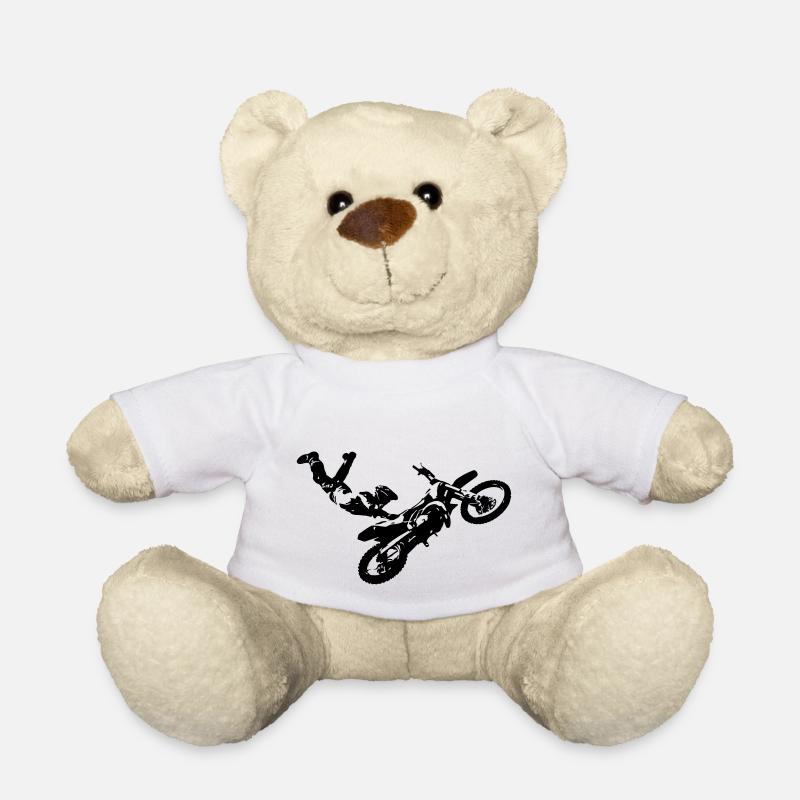 Motocross jump - Teddy Bear - white