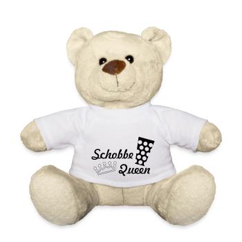 Schobbe Queen schwarz - Teddy - Weiß - Vorne