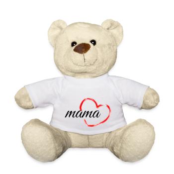 Mama Herz - Teddy - Weiß - Vorne