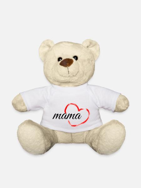 Mama Herz - Teddy - Weiß