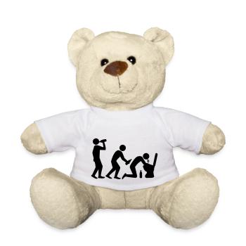 Drunken Evolution - Teddy - Weiß - Vorne
