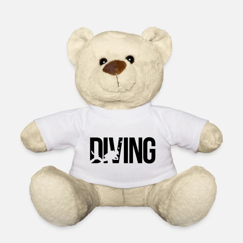 diving scuba - Teddy Bear - white