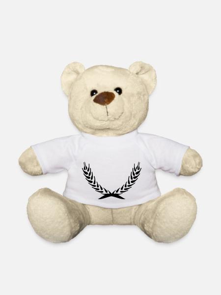 Ähren - Kranz - Teddy - Weiß