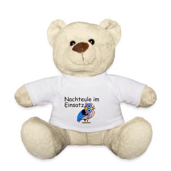 Nachteule im Einsatz - Teddy - Weiß - Vorne