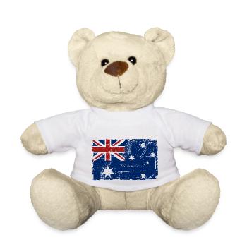 Australia - Down Under - Vintage Look - Nounours - blanc - Devant