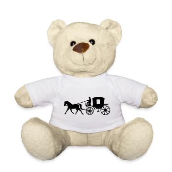 kutsche kutscher pferd - Teddy - Weiß - Vorne