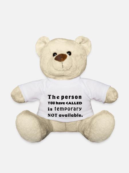 the person you have called - Teddy Bear - white