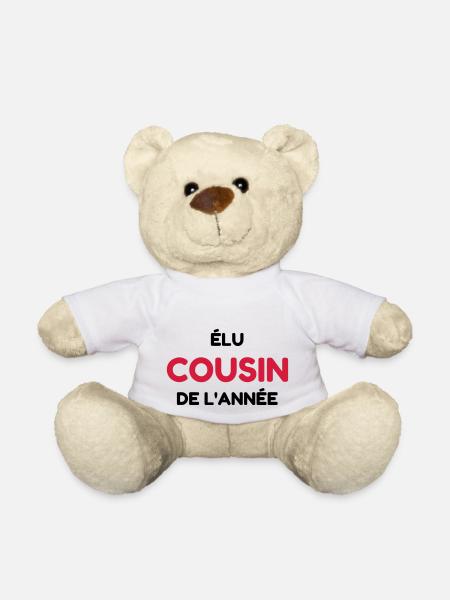 Cousin - Cousine - Famille - Bébé - Naissance - Nounours - blanc