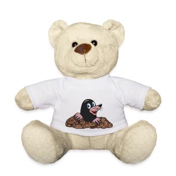 Mole Terre Mole Haie Jardin Mignon Mignonne - Nounours - blanc - Devant