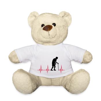 Heartbeat EKG grandpa - Nounours - blanc - Devant