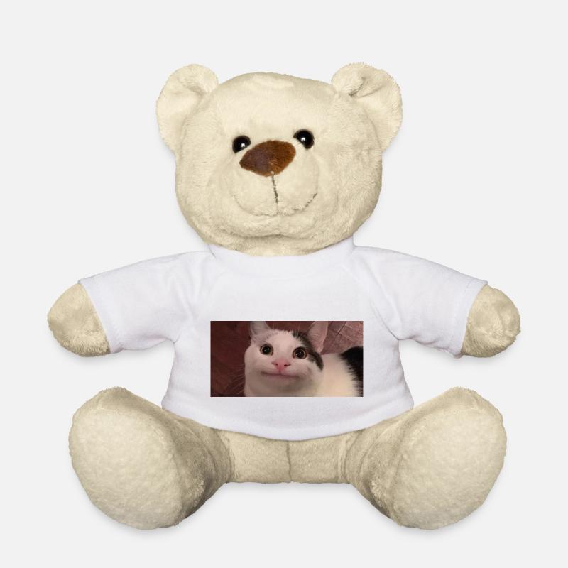 meme cat - Teddy - Weiß